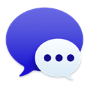 Messages Dark Blue icon